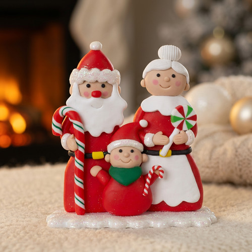 Weihnachtsmann familie 14cm - weihnachtsmann,
