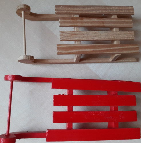 Tischdeko schlitten aus - tischdeko,