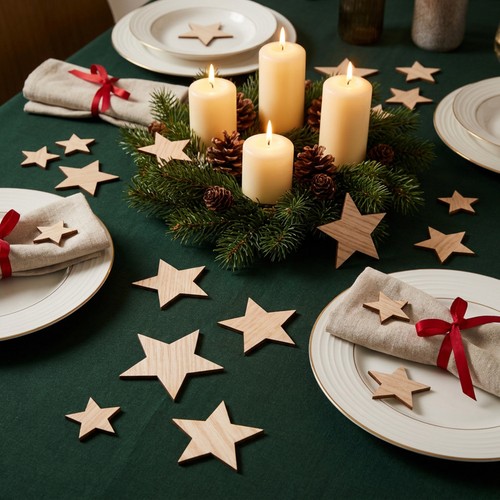 Weihnachtliche dekosterne aus - weihnachtliche,
