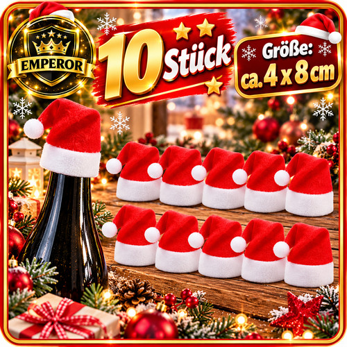 Mini weihnachtsmütze 8x4 - mini,