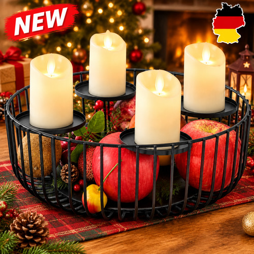 Adventskranz modern metall - modern,