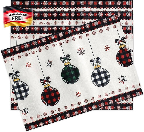Weihnachtliche tischsets - weihnachtliche,