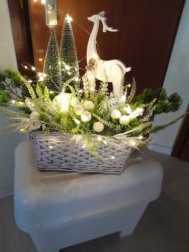 Weihnachtliche tischdekoration - weihnachtliche,