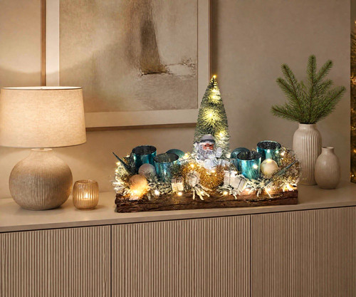 Weihnachtliche tischdekoration - weihnachtliche,