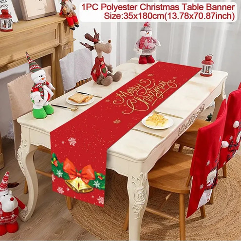 Weihnachtlicher tischläufer - weihnachtlicher,