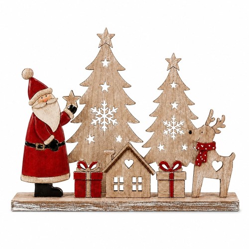 Weihnachtsmann holzdeko - weihnachtsmann,