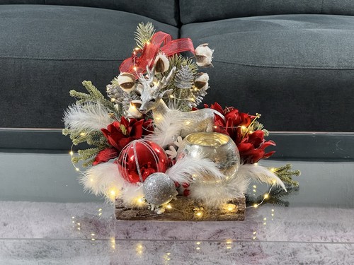 Weihnachtliche tischdekoration - weihnachtliche,