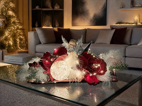 Weihnachtliche tischdekoration - weihnachtliche,