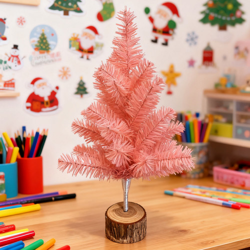Mini weihnachtsbaum rosa 60cm - mini,
