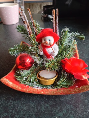 Weihnachtliche tischdekoration - weihnachtliche,
