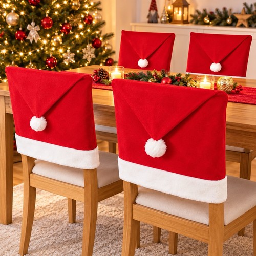 Stuhlhusse nikolaus rot - 4x,